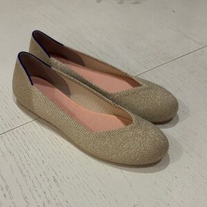 Rothy's Gold Sparkle Women's Flats
